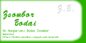 zsombor bodai business card